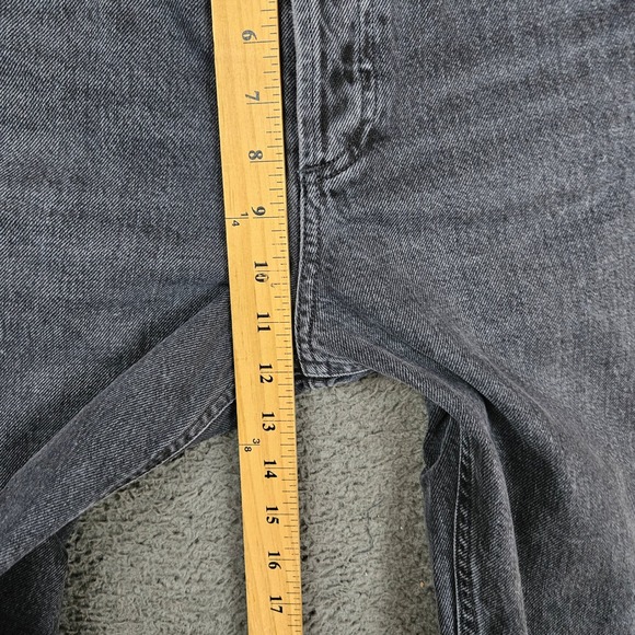AGOLDE 90's Mid Rise Straight Los Angeles Black Grey Wash Jeans‎ Size 24 - Picture 3 of 11